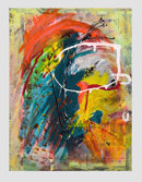 Coral Reef acrylic and paper on panel, 'Coral Reef '